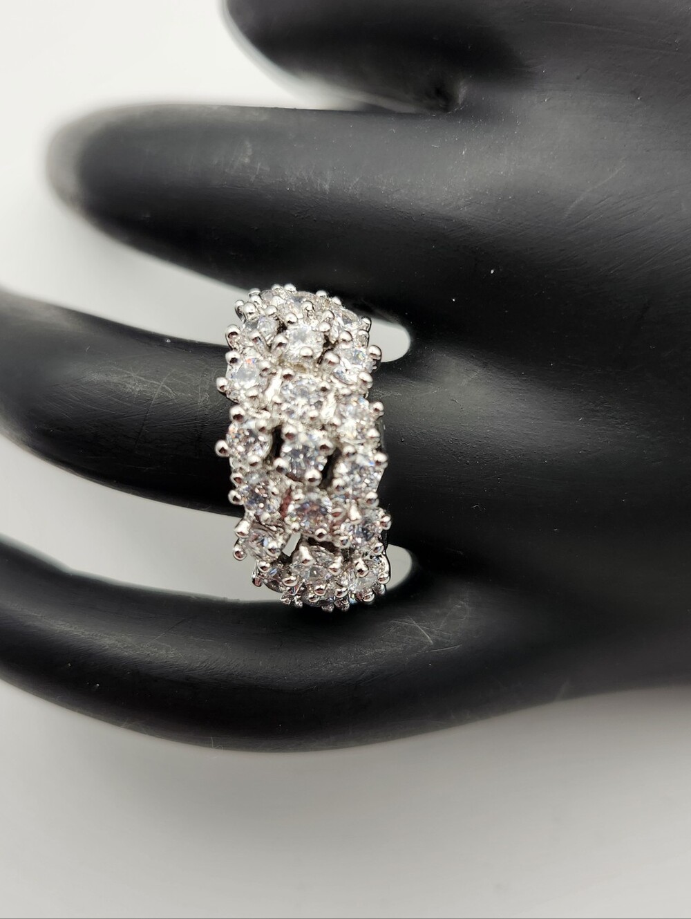 925 Silver Semi-precious Stone Ring, Size 7.5